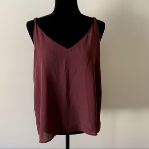 Burgundy Blouse